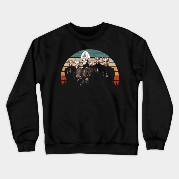 Infestissumam Threads Unleash Your Inner Ghoul with Ghosts Band Apparel Crewneck Sweatshirt by TheBlingGroupArt